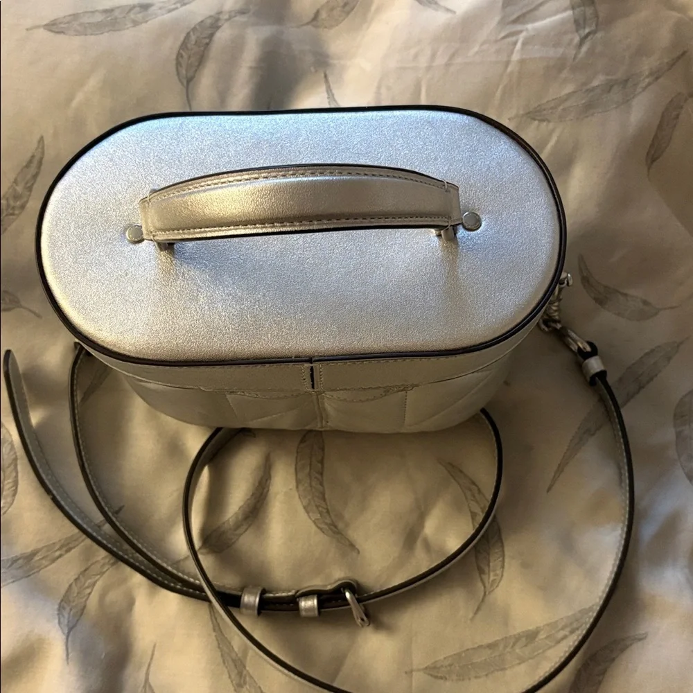 COACH Metallic Silver Crossbody Bag - Picture 5 of 9
